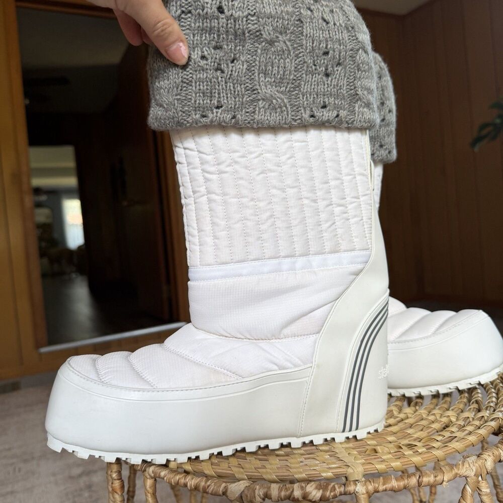 STELLA McCARTNEY adidas TAHSES WINTER BOOT snow Shoes REMOVABLE LINER Sz US 8.5 - Picture 10 of 16